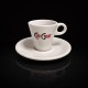 Eszpresszós porcelán csésze aljjal (40 ml) – Caffè Gioia
