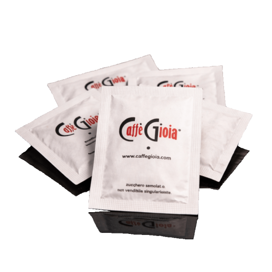 Logózott Fehér Kristálycukor (5g) – Caffè Gioia