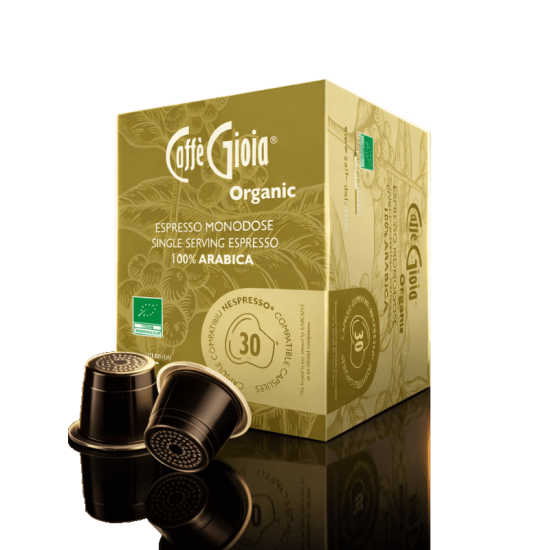 BIO 100% Arabica Nespresso® kompatibilis kávékapszula, 30 db – Caffè Gioia