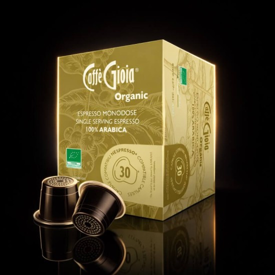 BIO 100% Arabica Nespresso® kompatibilis kávékapszula, 30 db – Caffè Gioia