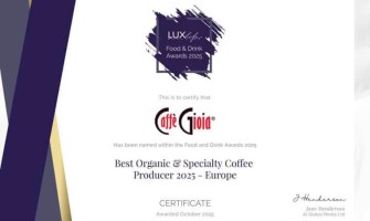 A Caffè Gioia elnyerte a Best Organic & Specialty Coffee Producer 2025 – Europe címet