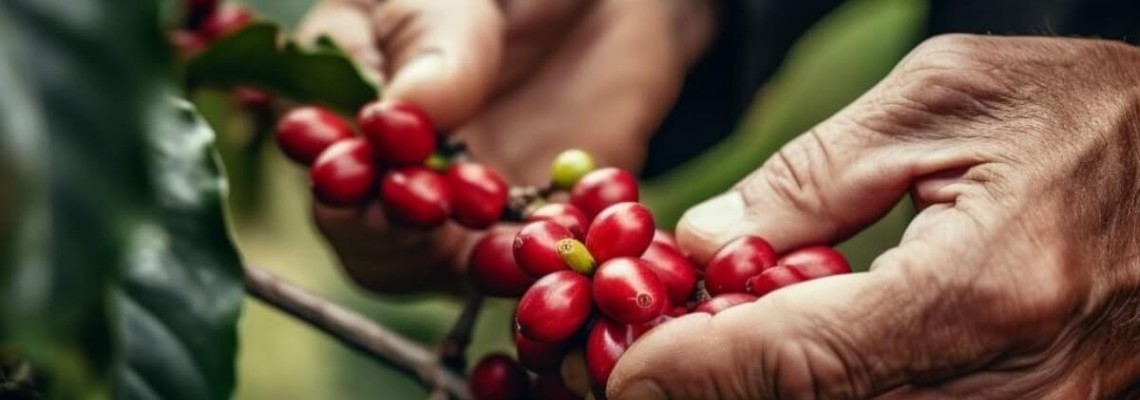 A kávé betakarítása