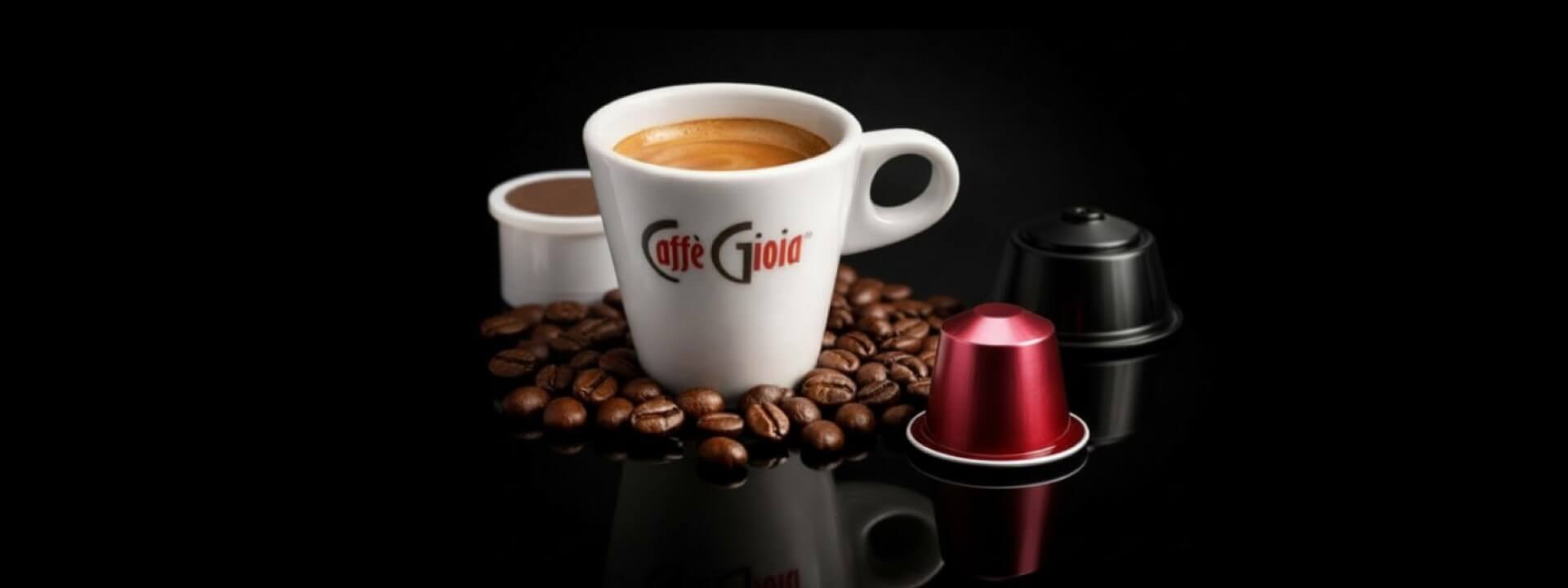 Caffè Gioia olasz kávékapszula választék: Nespresso, Dolce Gusto és Lavazza Espresso Point kompatibilis kávékapszulák