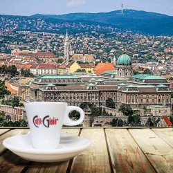 Caffé Gioia csésze és a Budai vár