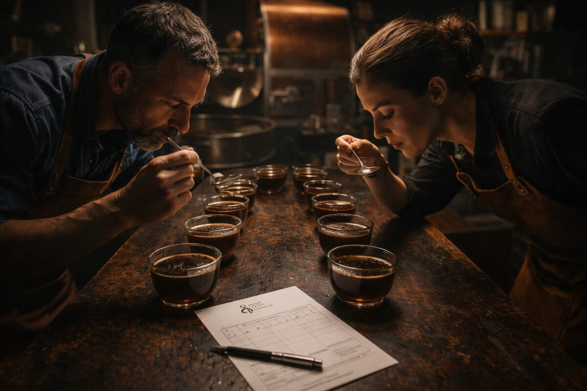 Specialty kávé kóstolás (cupping) és pontozás az SCA skálán