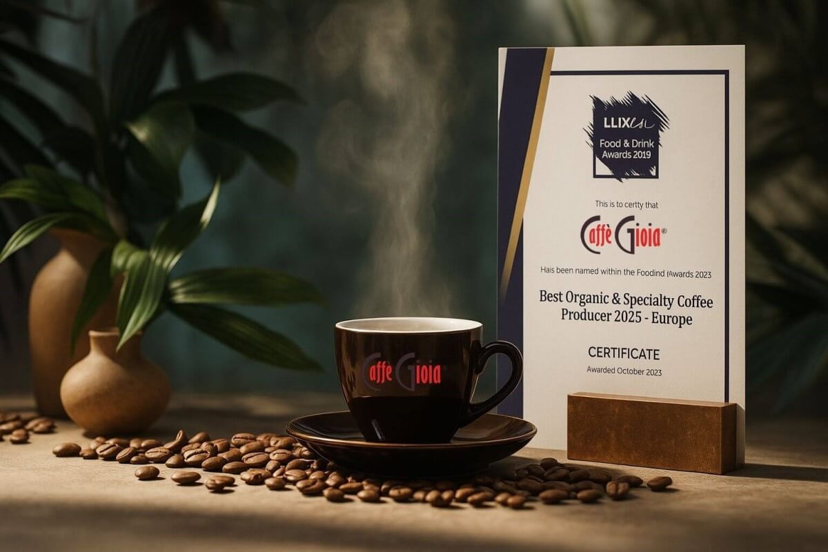 Caffè Gioia LUXlife Food & Drink Awards 2025 díj – Best Organic & Specialty Coffee Producer Europe