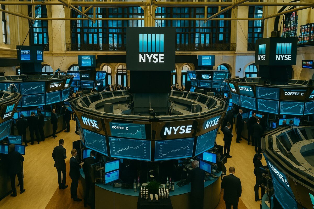 New York-i kávé tőzsde kereskedési terem