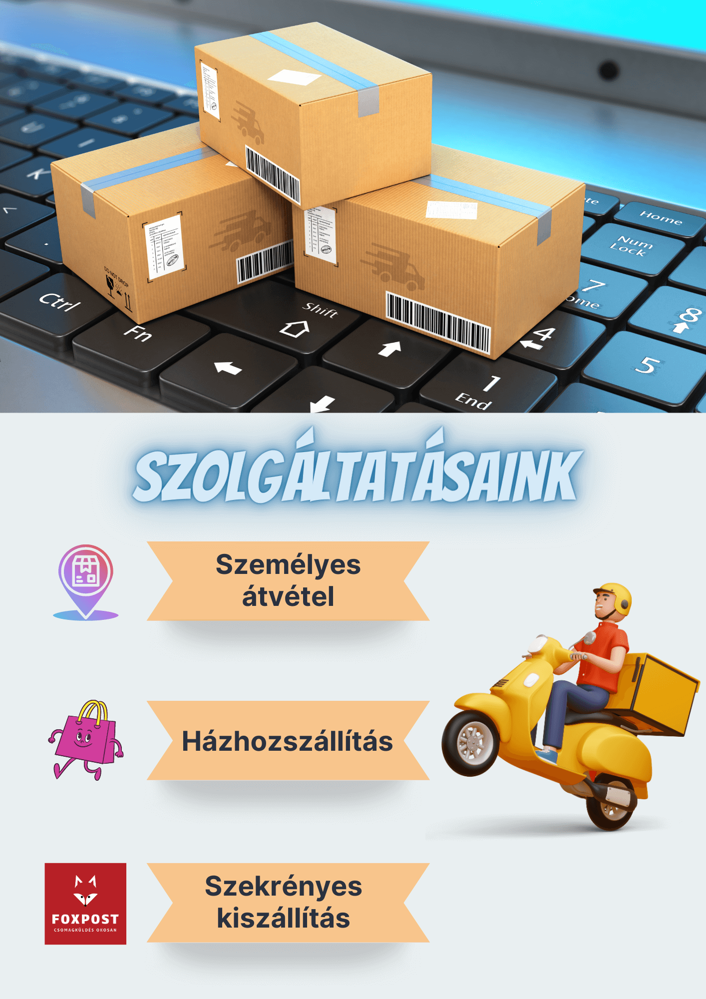 Szállítási információk – Caffè Gioia olasz kávé szállítás